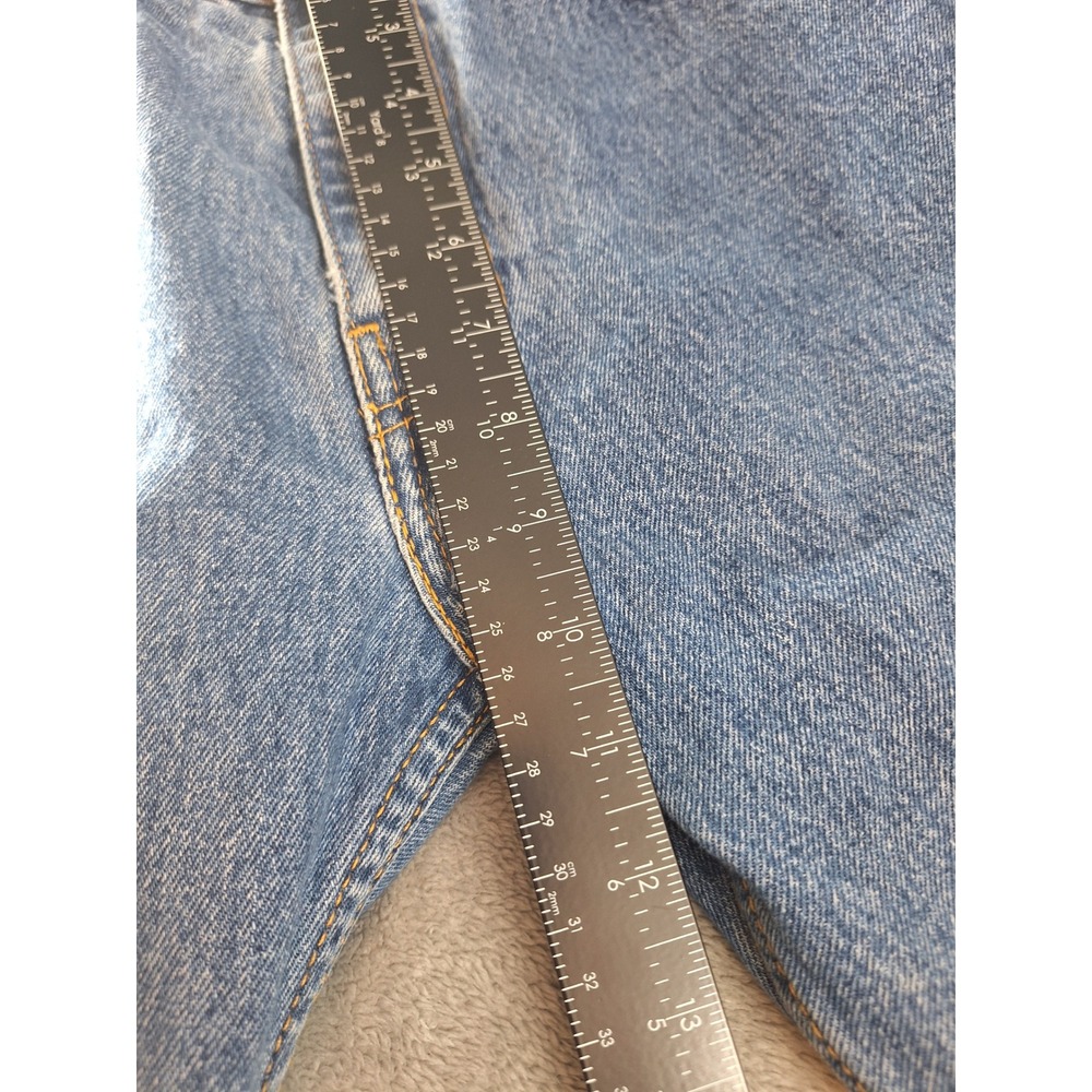 Levis 505 Regular Fit Straight Leg Jeans Mens 32x30 Medium Wash Blue Denim - Picture 6 of 7